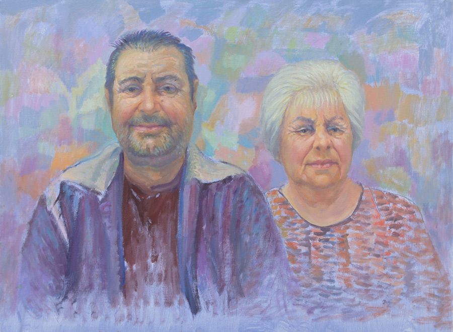 Retrato de Lola y su hijo Paco